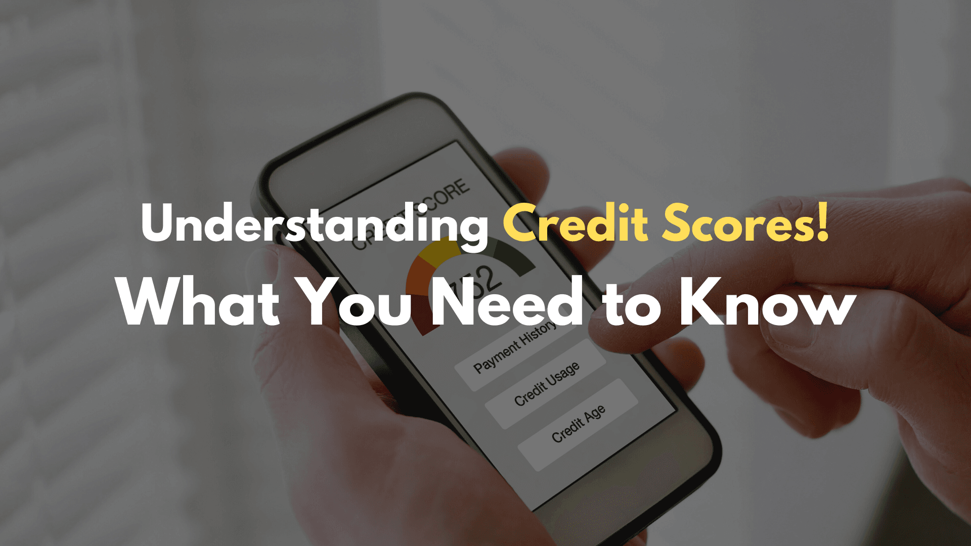 Understanding Credit Scores What You Need to Know